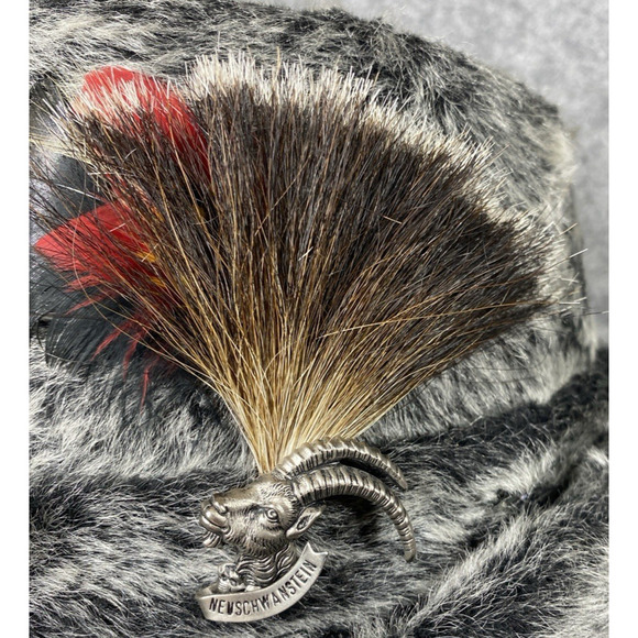 Stetson Hat Mens Grey Fedora Faux Fur Ear Flaps 1930s 40s German Hunting Pin - Picture 12 of 15